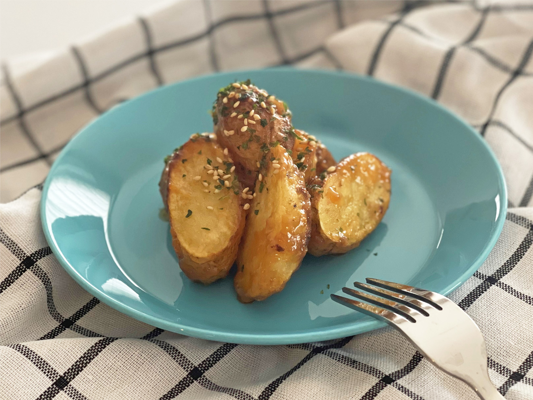 新じゃがでつくるみそポテト