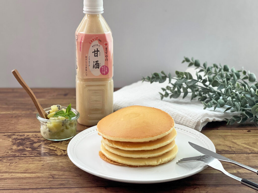HMでつくる甘酒パンケーキ
