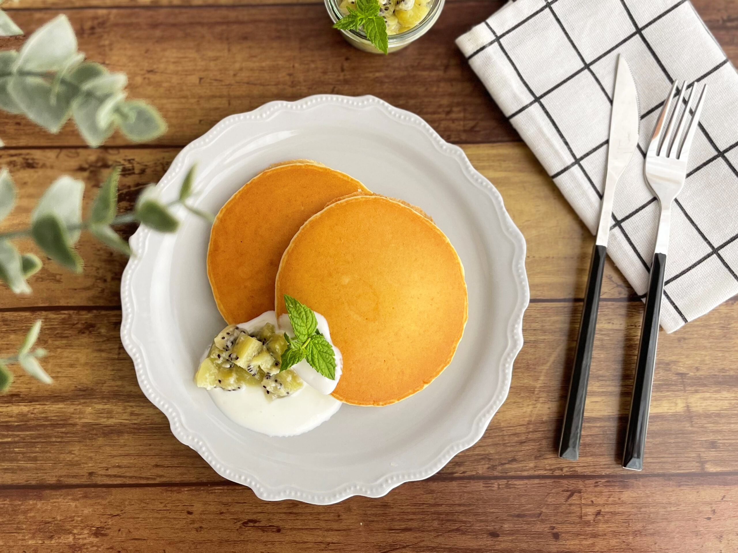 HMでつくる甘酒パンケーキ